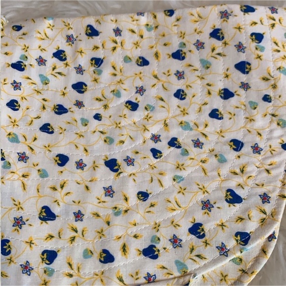 Handmade Sun Bonnet Ivory with blue and yellow floral print / Laura Ingalls - Picture 3 of 8